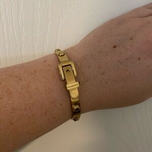 Gold michael kors studded bracelet